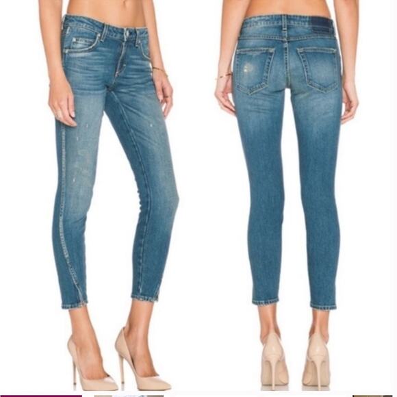 AMO Twist Denim Jeans In Dive Bar Size 27 - Picture 2 of 12